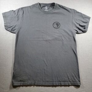 T&C Surf Designs T-Shirt Mens Large Gray Good Aloha State Yin Yang Logo